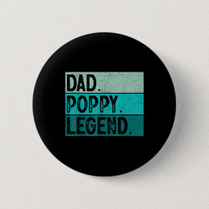 Vater Poppy Legende - Vintag beängstigend fett Moh Button