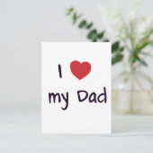 Vater Postkarte (Stehend Vorderseite)