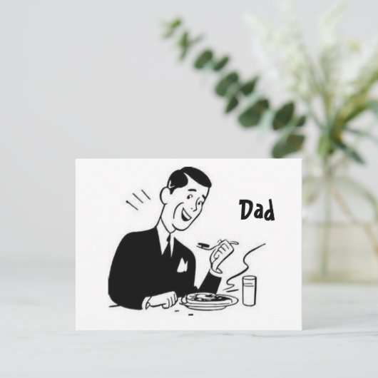 Vater Postkarte (Stehend Vorderseite)