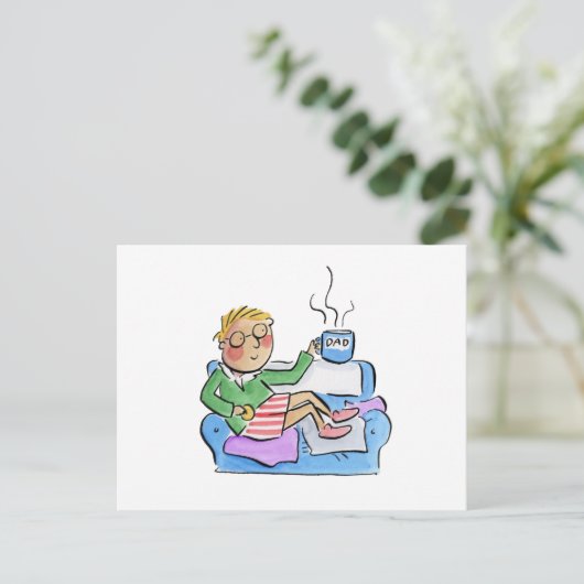 Vater Postkarte (Stehend Vorderseite)