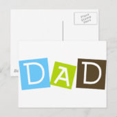 Vater Postkarte (Vorne/Hinten)