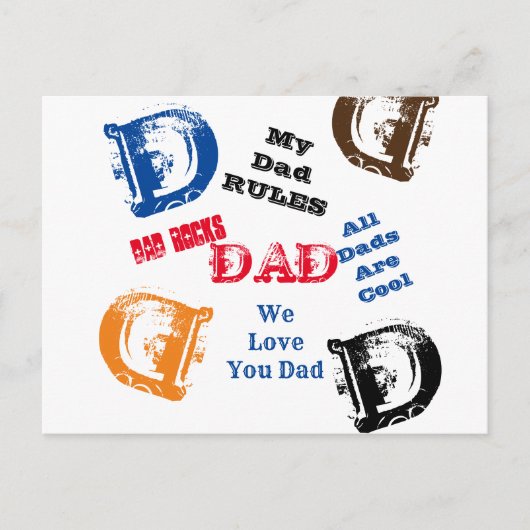 Vater Postkarte (Vorderseite)