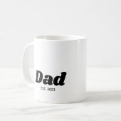 Vater prägte moderne Typografie Kaffeetasse (Vorderseite Links)