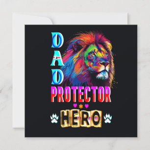 Vater Protector Helden Dankeskarte