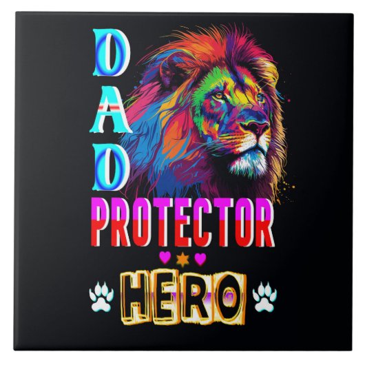 Vater Protector Helden Fliese (Vorderseite)