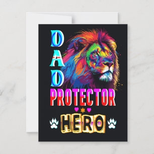 Vater Protector Helden Magneteinladung