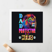 Vater Protector Helden Mitteilungskarte (Vorderseite/Rückseite Beispiel)
