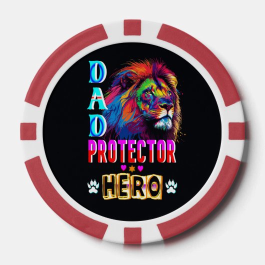 Vater Protector Helden Pokerchips (Vorderseite)