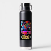 Vater Protector Helden Trinkflasche (Rückseite)