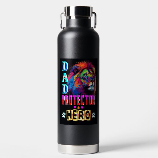 Vater Protector Helden Trinkflasche (Vorderseite)