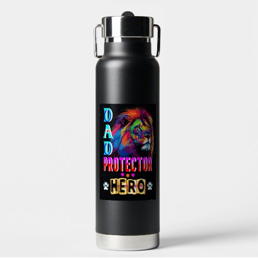 Vater Protector Helden Trinkflasche (Vorderseite)