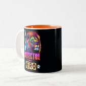 Vater Protector Helden Zweifarbige Tasse (Vorderseite Links)