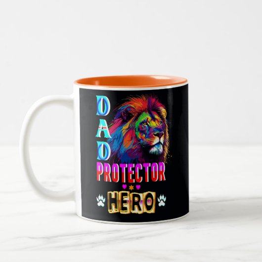 Vater Protector Helden Zweifarbige Tasse (Links)