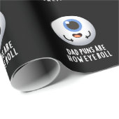 Vater Puns sind, wie Auge Roll Funny Eye Puck Dark Geschenkpapier (Rolleneckpunkt)