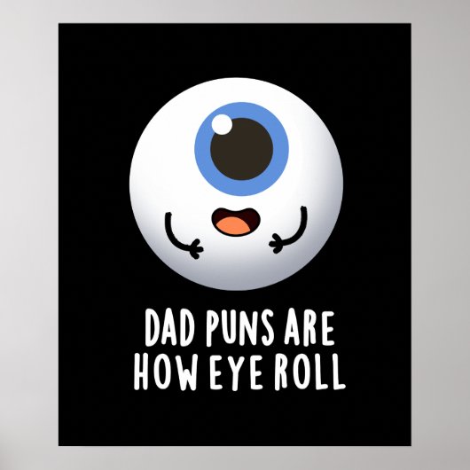 Vater Puns sind, wie Auge Roll Funny Eye Puck Dark Poster (Vorne)