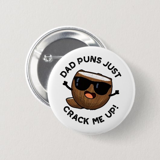 Vater Puns zerreißen mich in den sonnigen Kokospup Button (Vorne & Hinten)