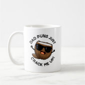Vater Puns zerreißen mich in den sonnigen Kokospup Kaffeetasse (Links)