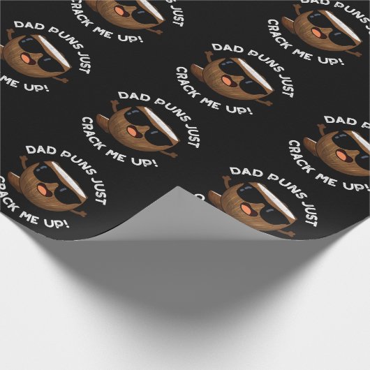 Vater Puns zerreißen mich in die sonnige Kokosnuss Geschenkpapier (Ecke)