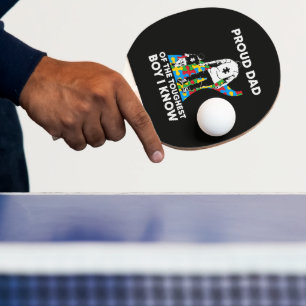 Vater-Puzzle-Autismus-Bewusstseinsgeschenk zum Geb Tischtennis Schläger