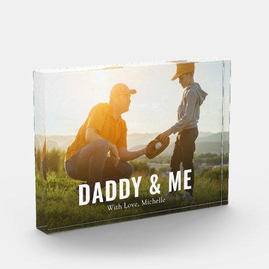 Vater Quote Foto Typografie (Links)