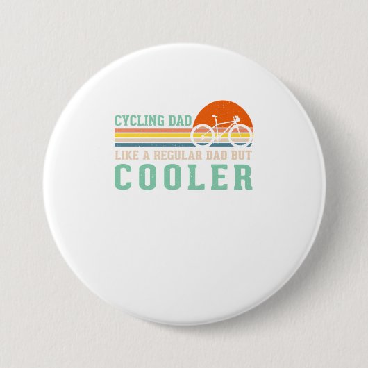Vater Rad Funny Bicycle Lieben Vintag Sonne Button (Vorderseite)