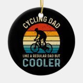 Vater | Radfahrer | Zykologe | Abenteuer Keramik Ornament (Vorne)