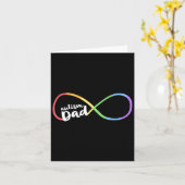 Vater Rainbow Infinity Symbols Karte (Gelbe Blume)