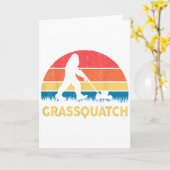 Vater Rasenmähen Grquatch Bigfoot Mäher Geschenk L Karte (Gelbe Blume)
