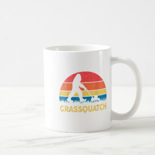 Vater Rasenmähen Grquatch Bigfoot Rasenmäher Gesch Kaffeetasse