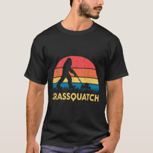 Vater-Rasenmähen Grquatch Bigfoot Rasenmäher Gesch T-Shirt
