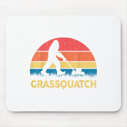 Vater Rasentraktor Grquatch Bigfoot Rasenmäher Ges Mousepad (Vorne)