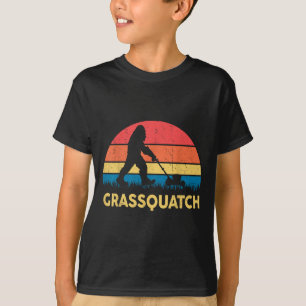 Vater Rasentraktor Grquatch Bigfoot Rasenmäher Ges T-Shirt