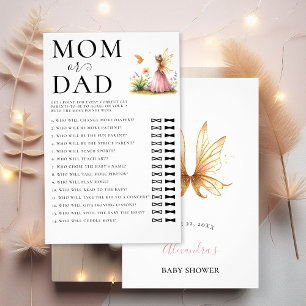 Vater Raten Sie, wer Baby Dusche Spiel Familie Pri Flyer