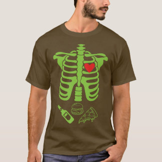 Vater ray Skeleton Xray Funny Halloween T-Shirt
