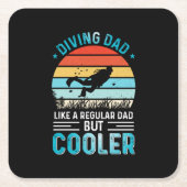 Vater Rechteckiger Pappuntersetzer (Vorderseite)