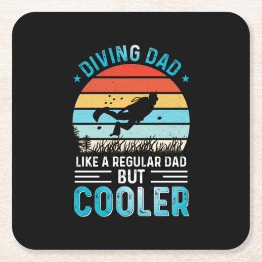 Vater Rechteckiger Pappuntersetzer (Vorderseite)