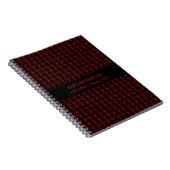 Vater, Red Coconut Trees Muster Weihnachten Notizblock (Rechte Seite)