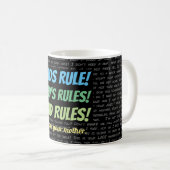 Vater Regel. Geh deine Mutter frag! Kaffeetasse (VorderseiteRechts)