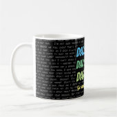 Vater Regel. Geh deine Mutter frag! Kaffeetasse (Links)