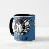 Vater-Regeln! Tasse (Vorderseite Links)