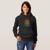 Vater Regenbogen Text Vater Farbige Hoodie (Vorne ganz)