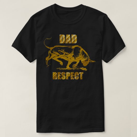 Vater respektieren Bull Design T-Shirt (Design vorne)
