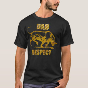 Vater respektieren Bull Design T-Shirt