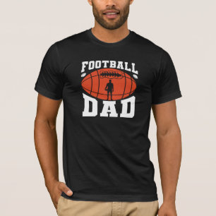 Vater Retro Text Design-Orange und Grau T-S T-Shirt