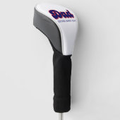 Vater Retrorot und blau, benutzerdefiniertes Jahr Golf Headcover (angewinkelt)