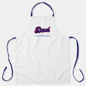 Vater Retrorot und blau, benutzerdefiniertes Jahr Schürze (Vorderseite)