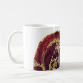 *~* VATER ROCKS Gold Glitzer Agate Stone Lapidary Kaffeetasse (Links)