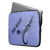"Vater Rocks" Music & Keys Laptop Case 15" (Vorderseite Links)