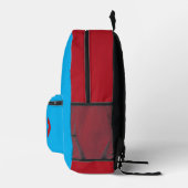 Vater [Roter, abgenutzter Text] Bedruckter Rucksack (Rechts)