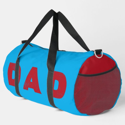 Vater [Roter abgenutzter Text] Duffle Bag (Rechte Ecke)